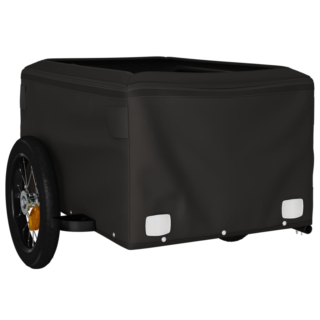 Bicycle trailer, black and blue, 30 kg, iron