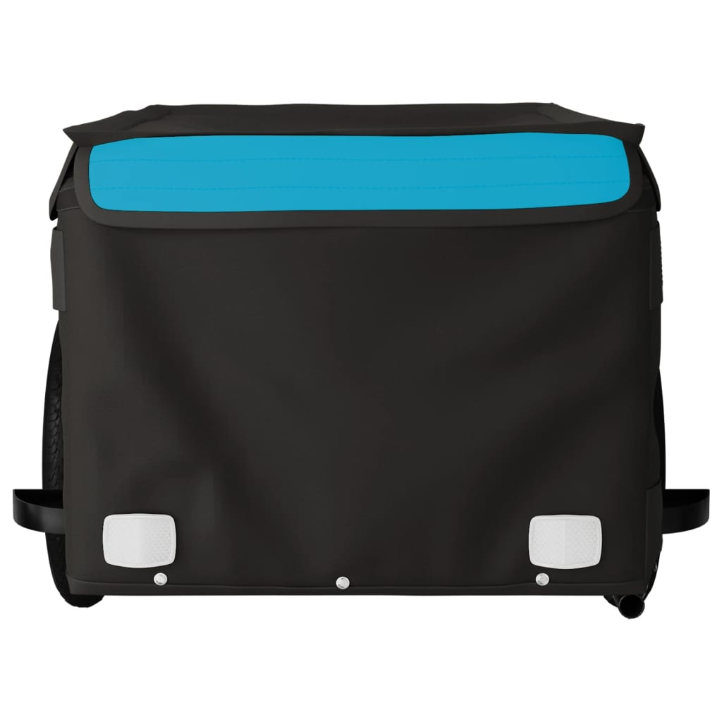 Bicycle trailer, black and blue, 30 kg, iron