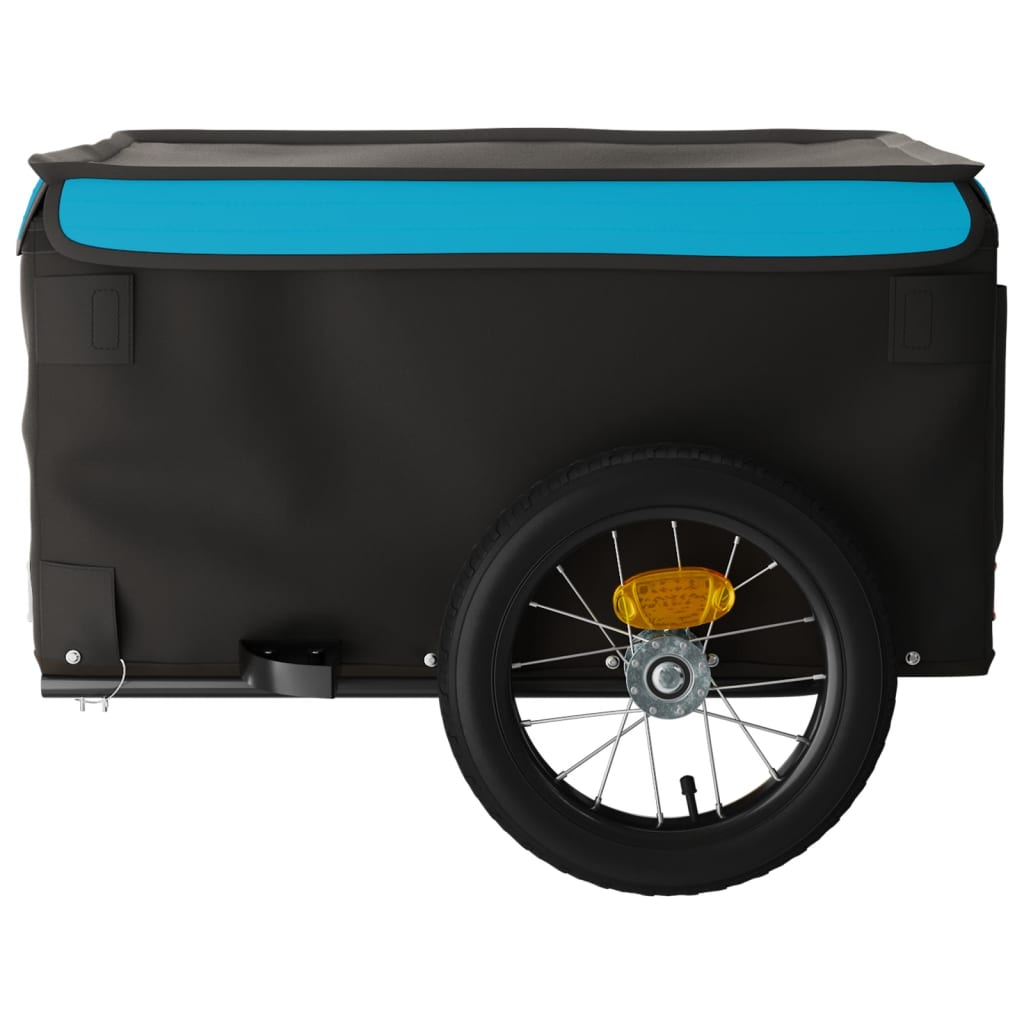 Bicycle trailer, black and blue, 30 kg, iron