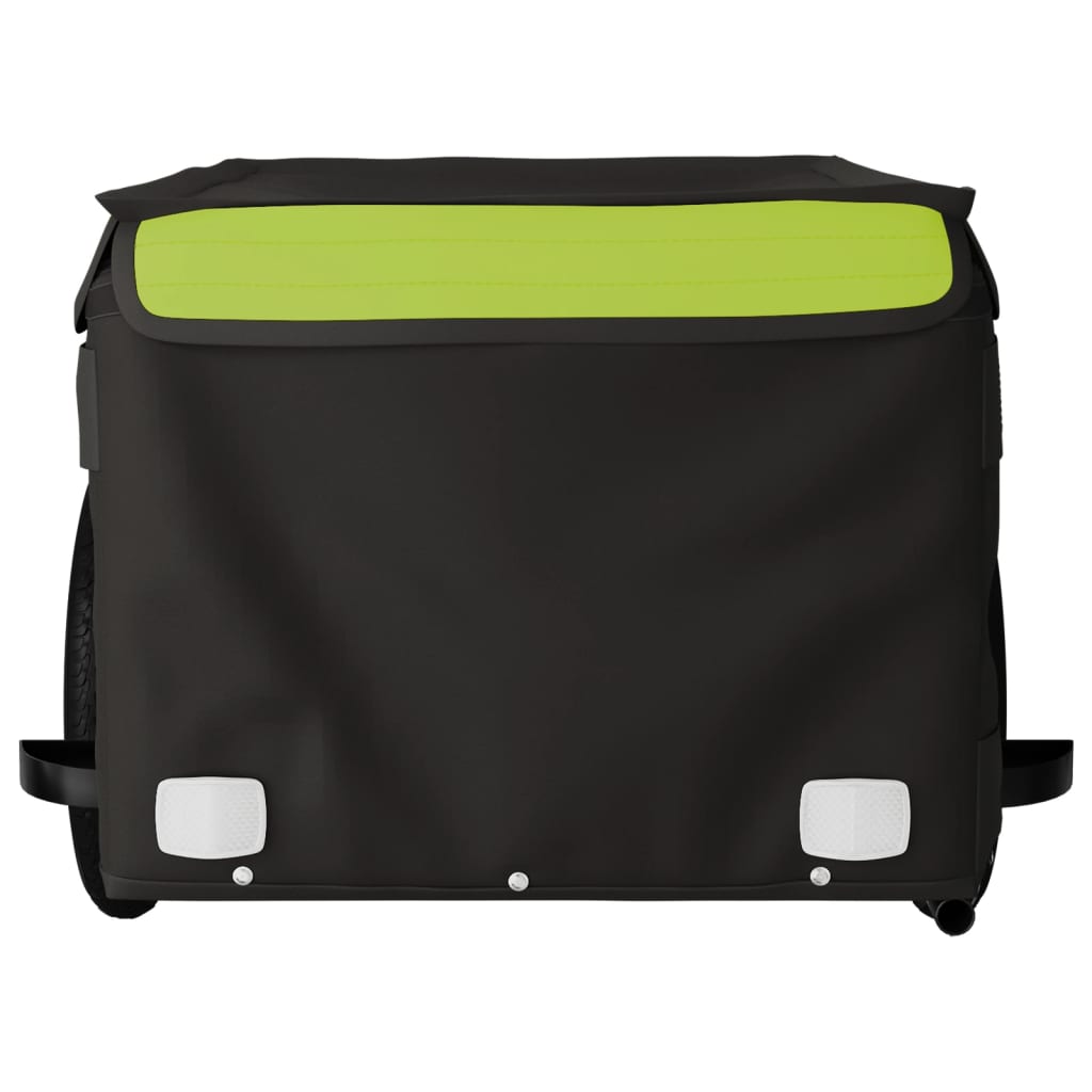 Bicycle trailer, black and green, 30 kg, iron