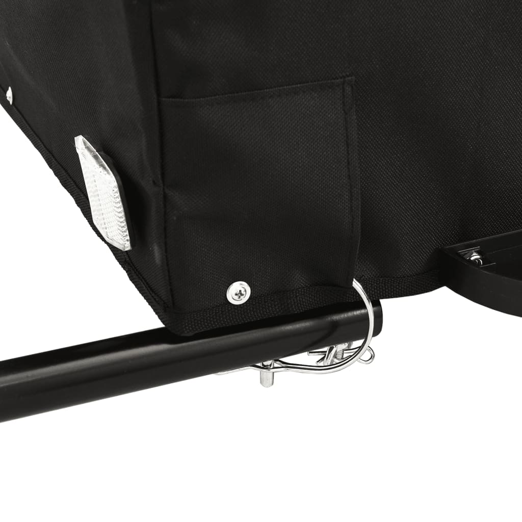 Bicycle trailer, black and green, 30 kg, iron