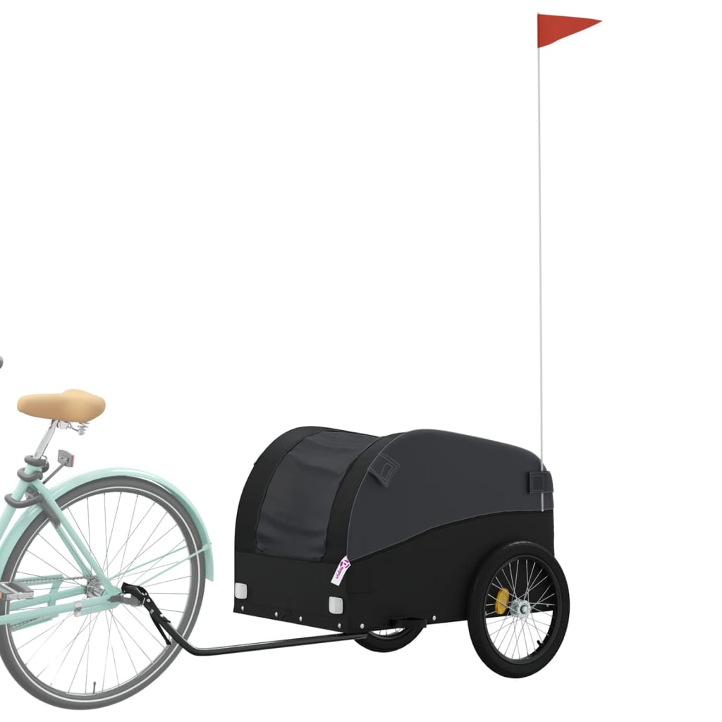 Bicycle trailer, black, 45 kg, iron