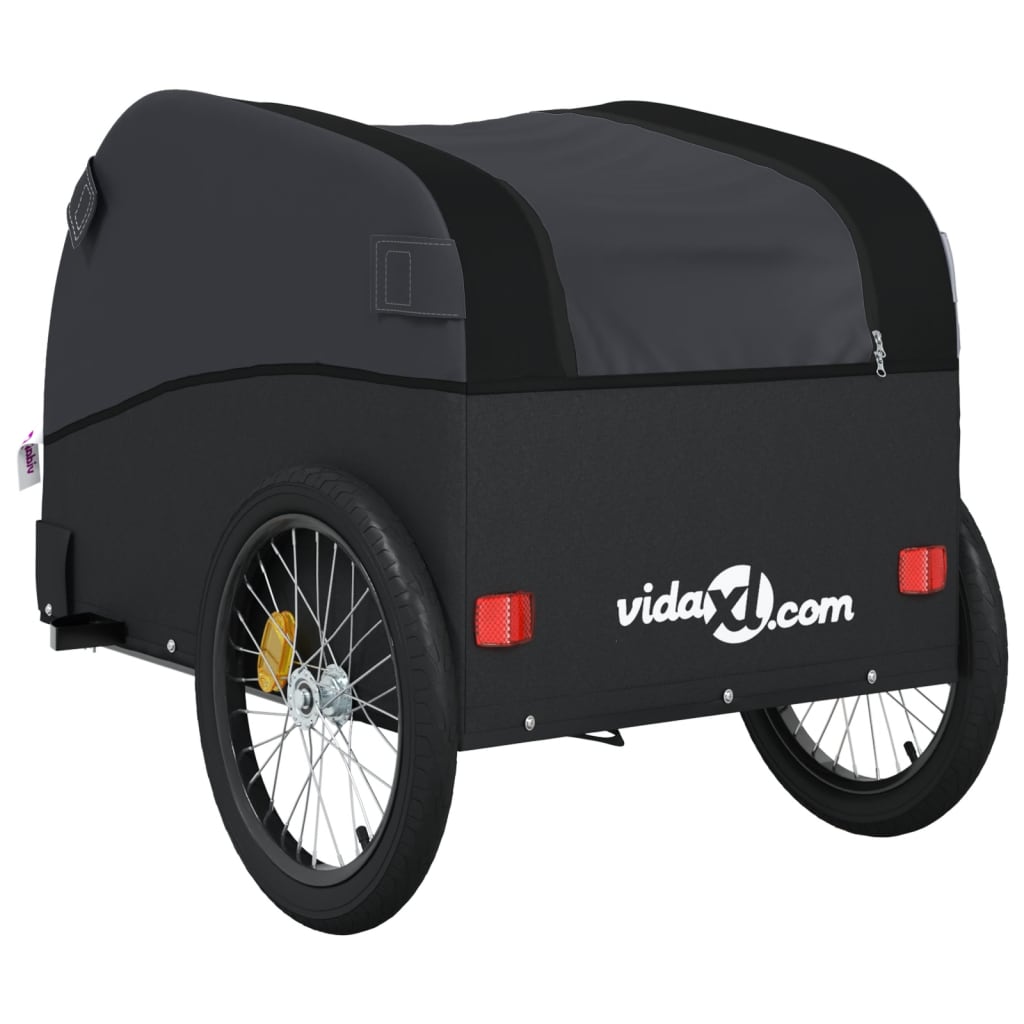 Bicycle trailer, black, 45 kg, iron
