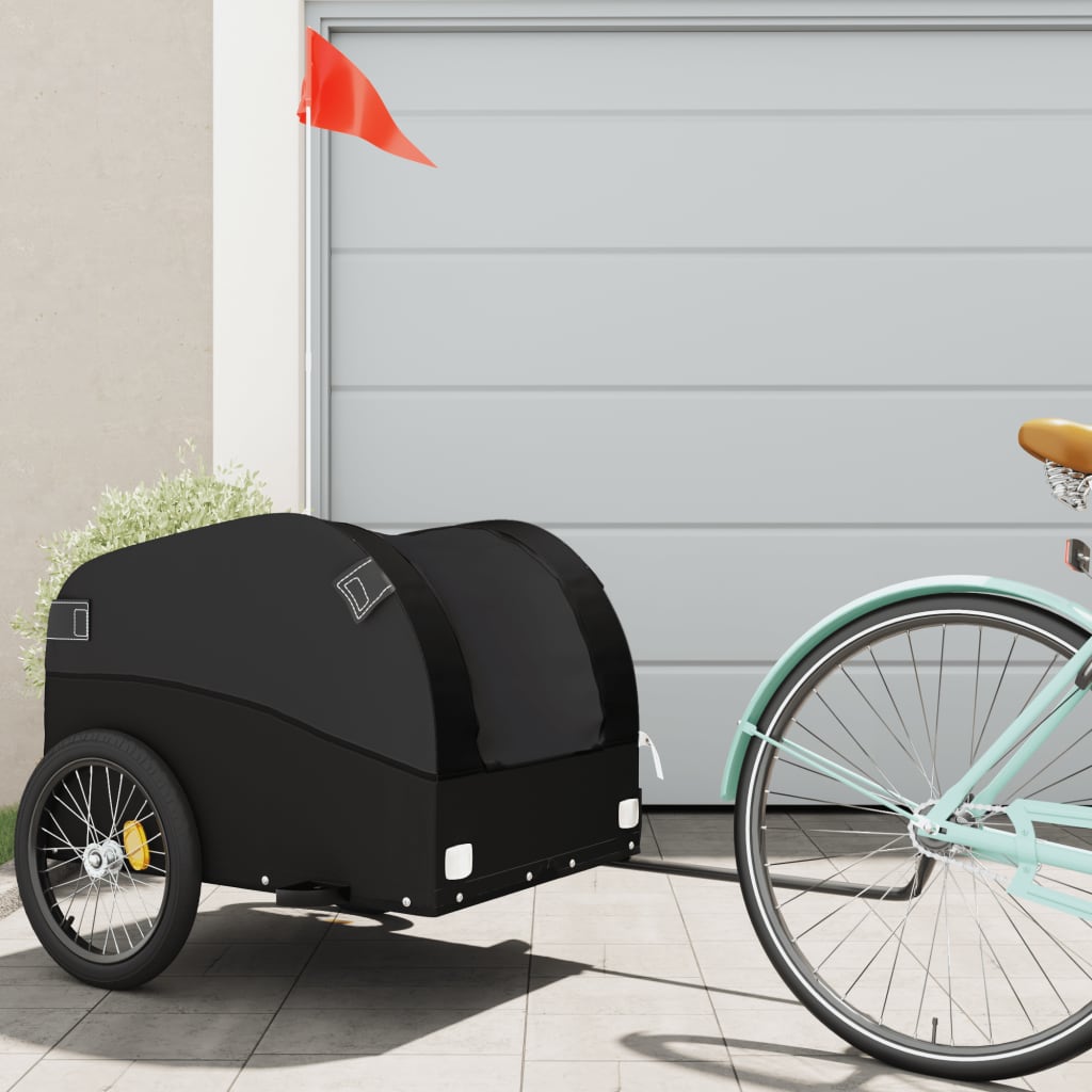 Bicycle trailer, black, 45 kg, iron