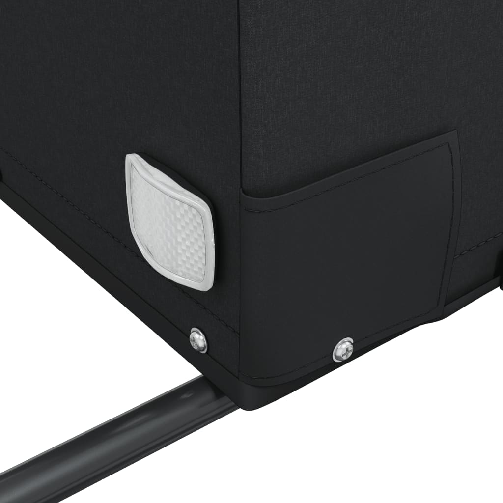 Bicycle trailer, black and orange, 45 kg, iron