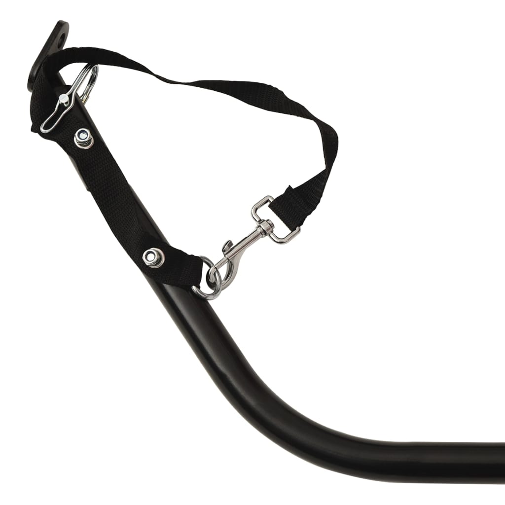 Bicycle trailer, black and gray, 45 kg, iron