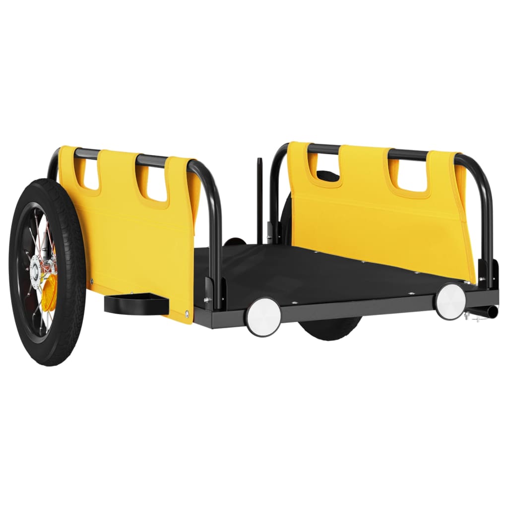 Bicycle trailer, yellow, oxford fabric and iron