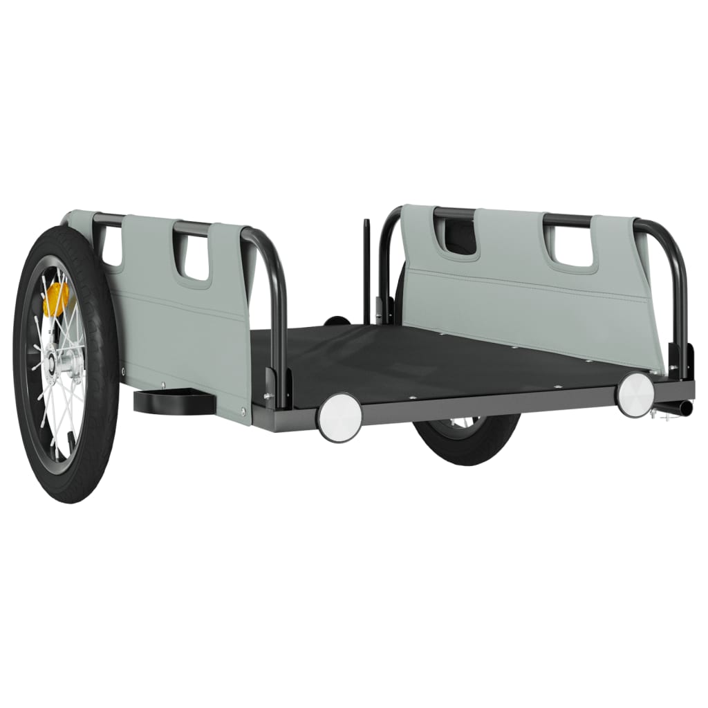 Bicycle trailer, gray, oxford fabric and iron