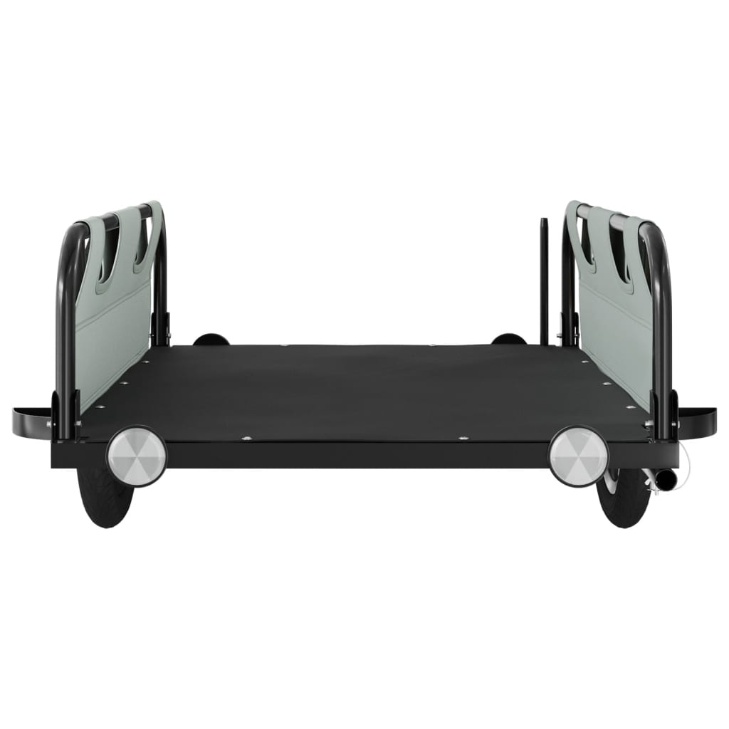 Bicycle trailer, gray, oxford fabric and iron