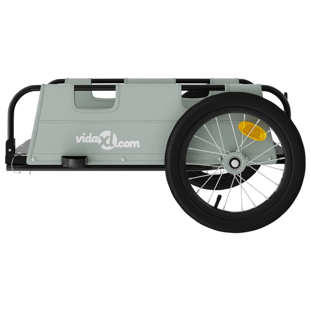 Bicycle trailer, gray, oxford fabric and iron