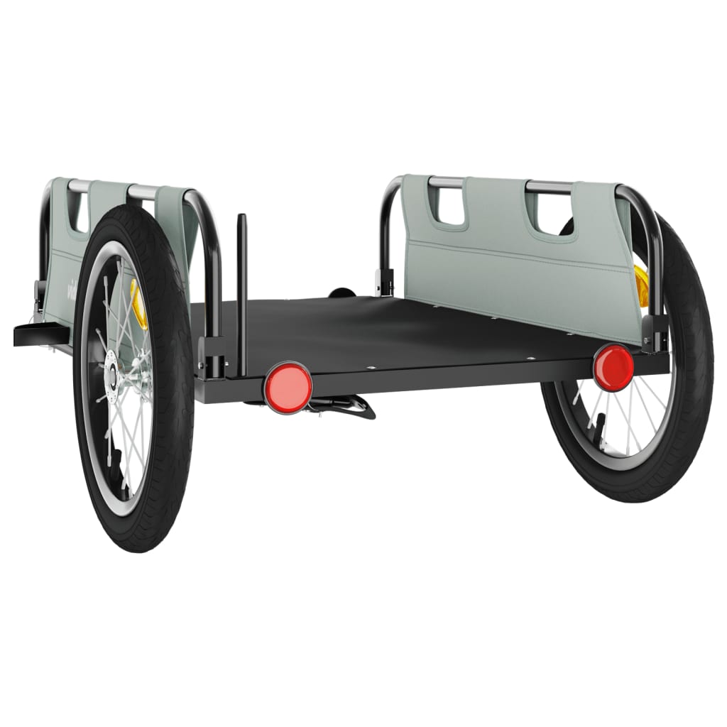 Bicycle trailer, gray, oxford fabric and iron