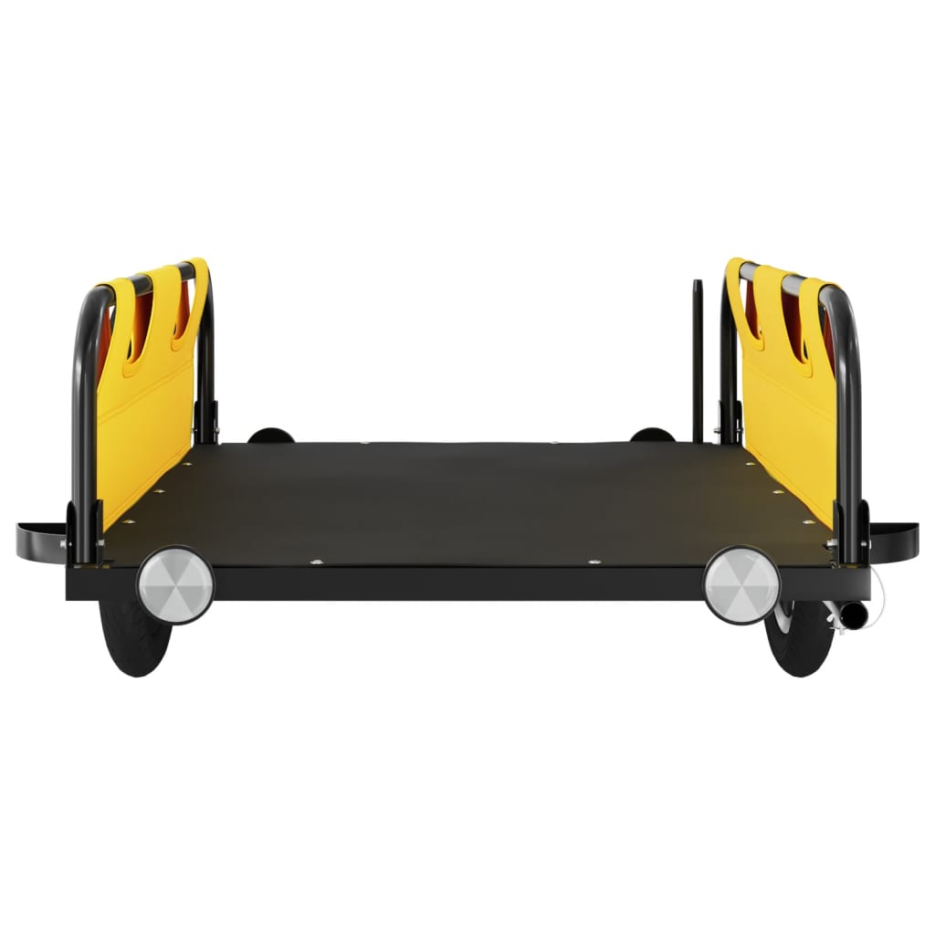 Bicycle trailer, yellow, oxford fabric and iron