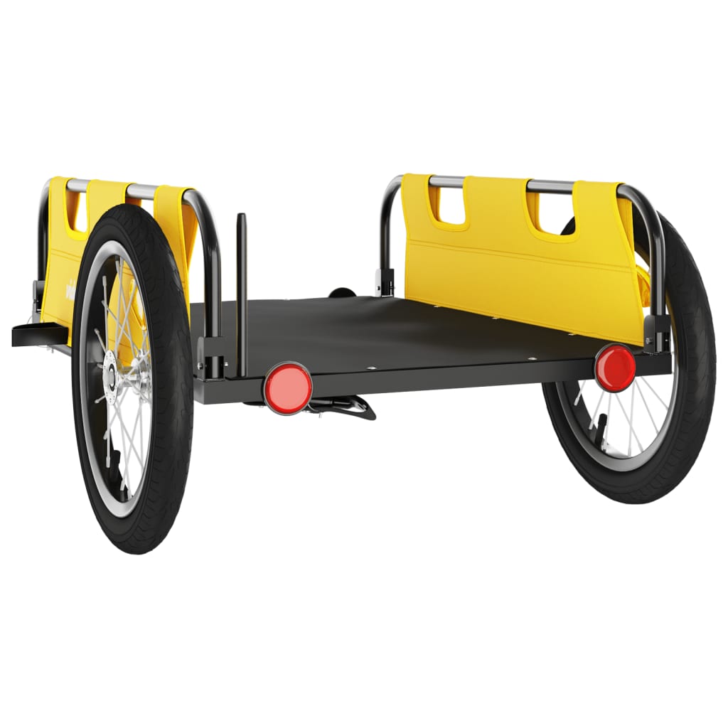 Bicycle trailer, yellow, oxford fabric and iron