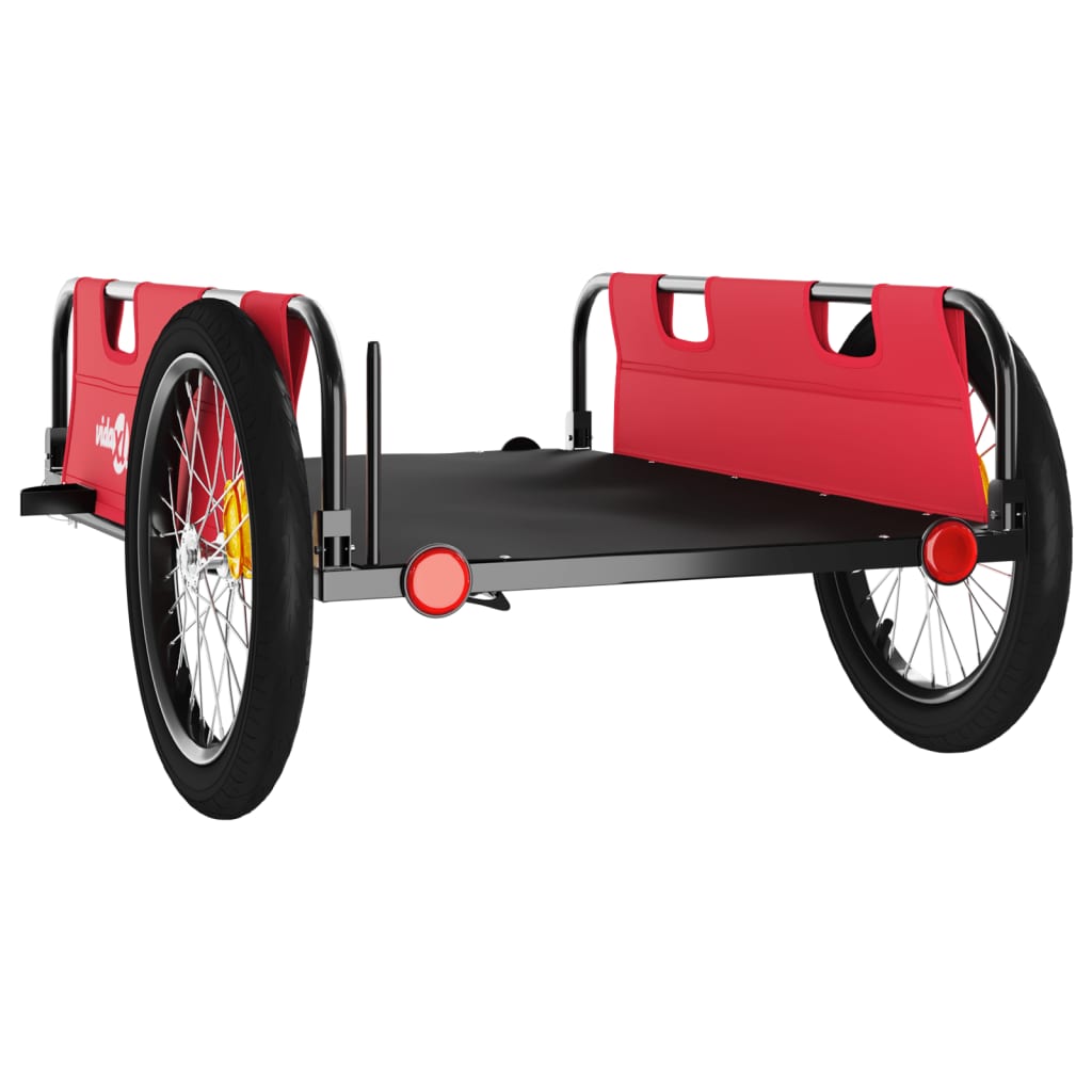 Bicycle trailer, red, oxford fabric and iron