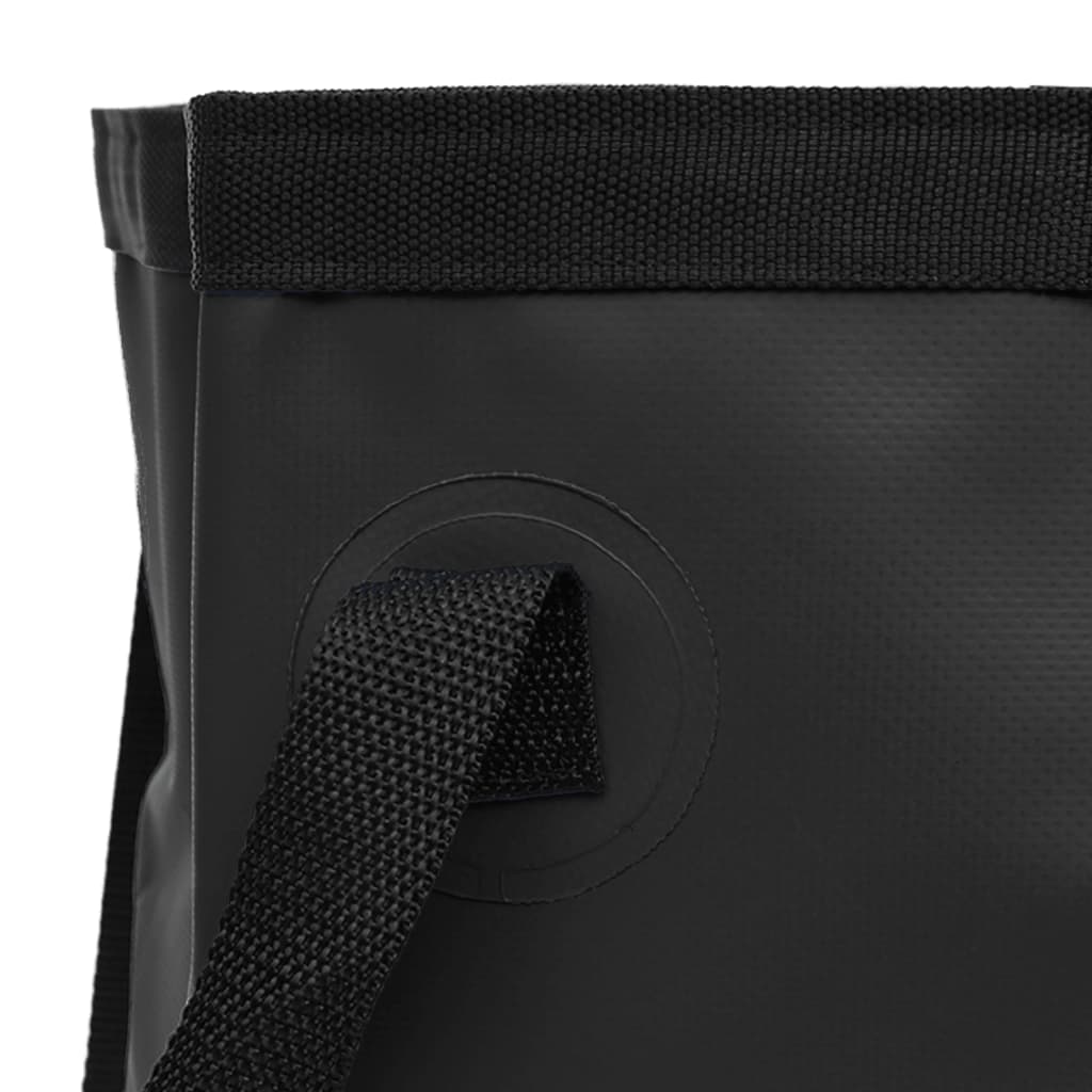 Collapsible buckets, 2 pcs., black, 20 L, PVC
