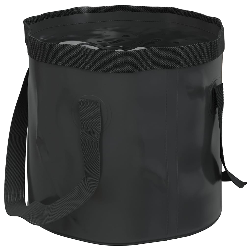 Collapsible buckets, 2 pcs., black, 30 L, PVC