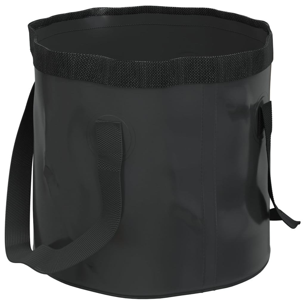Collapsible buckets, 2 pcs., black, 30 L, PVC