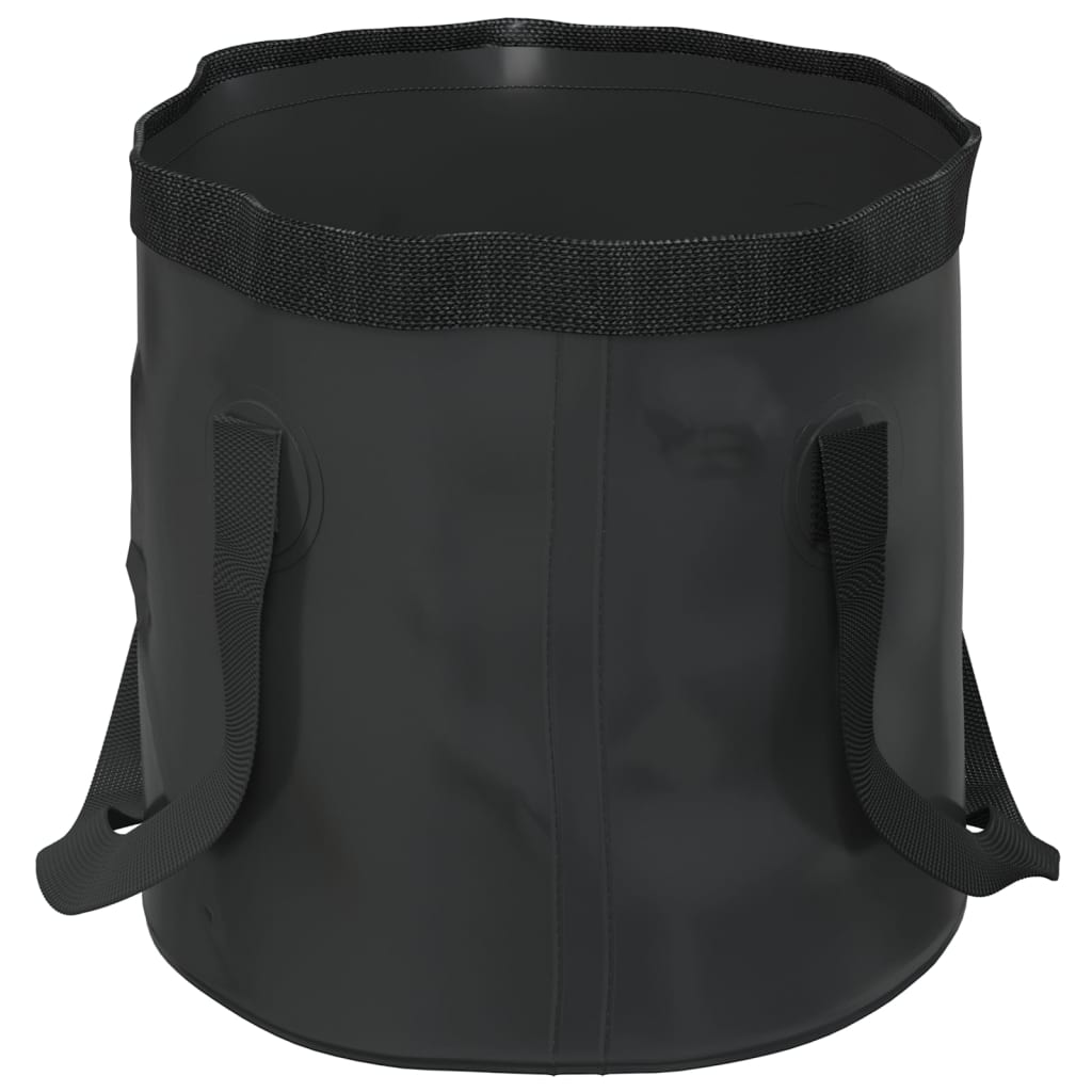 Collapsible buckets, 2 pcs., black, 30 L, PVC