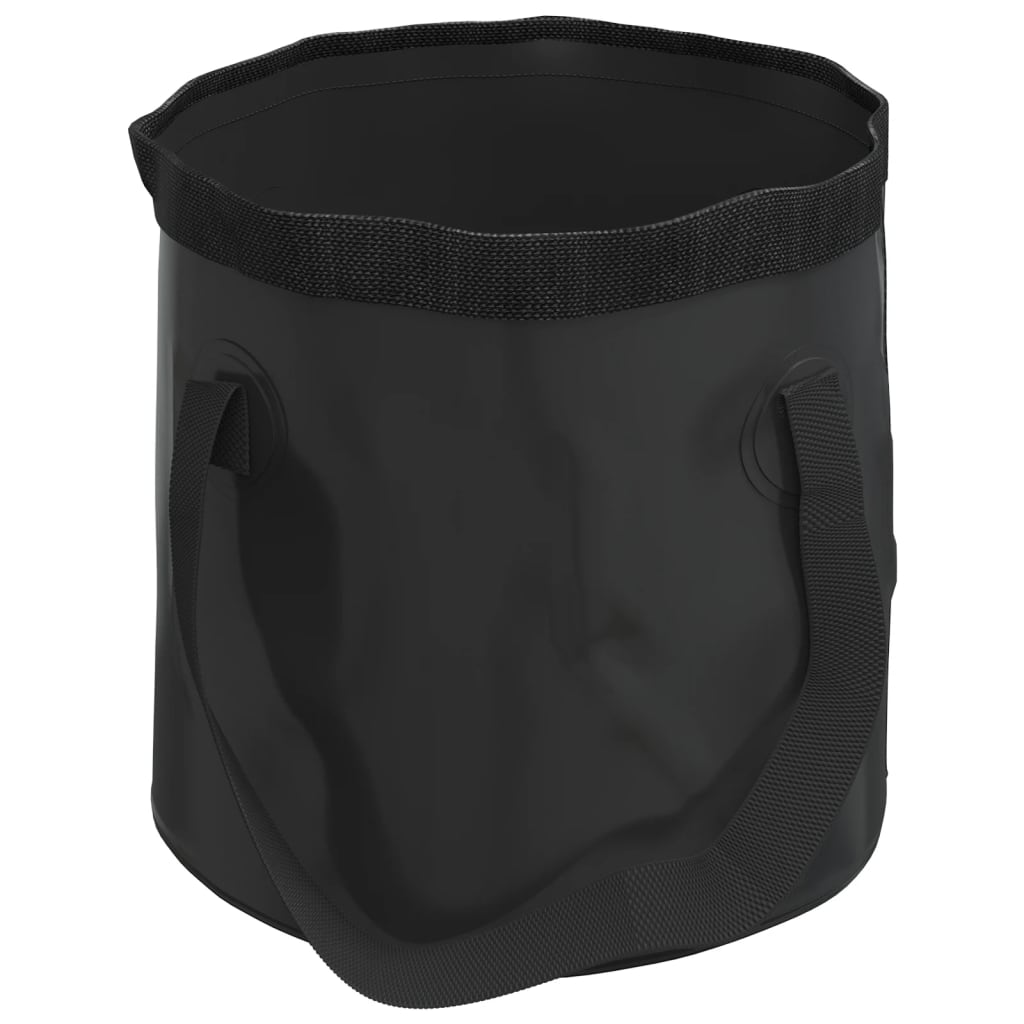Collapsible buckets, 2 pcs., black, 30 L, PVC