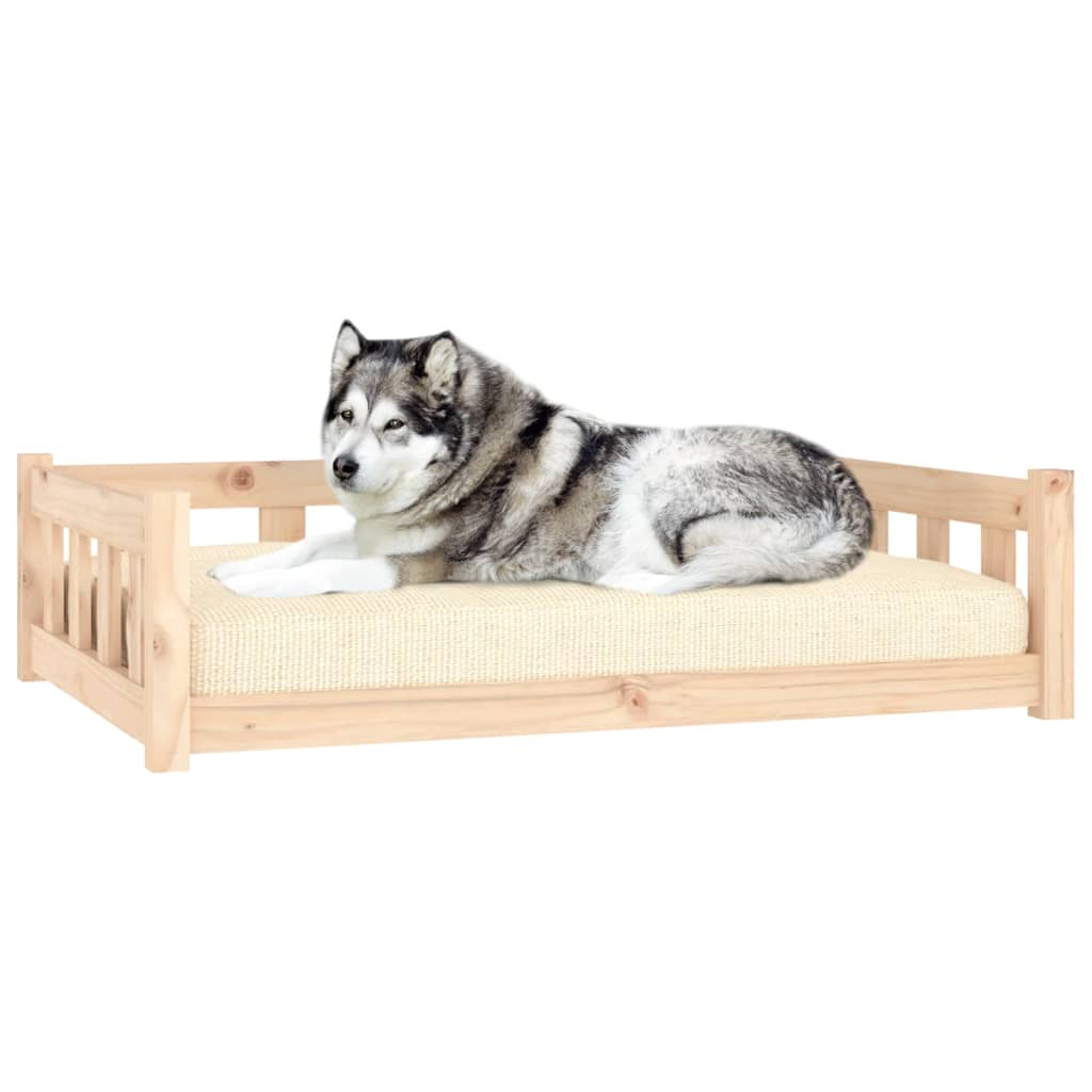 Dog bed, 105.5x75.5x28 cm, solid pine wood