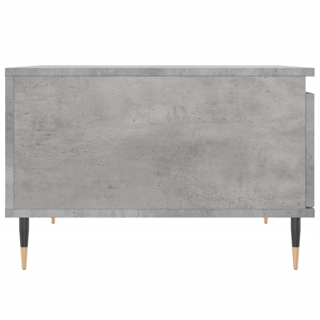 Coffee table, concrete gray, 55x55x36.5 cm, processed wood