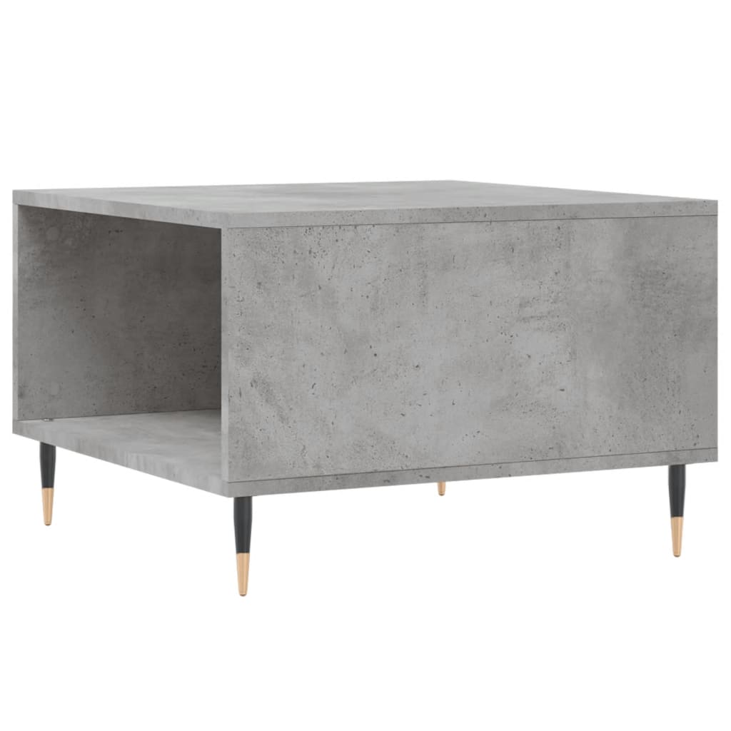 Coffee table, concrete gray, 55x55x36.5 cm, processed wood