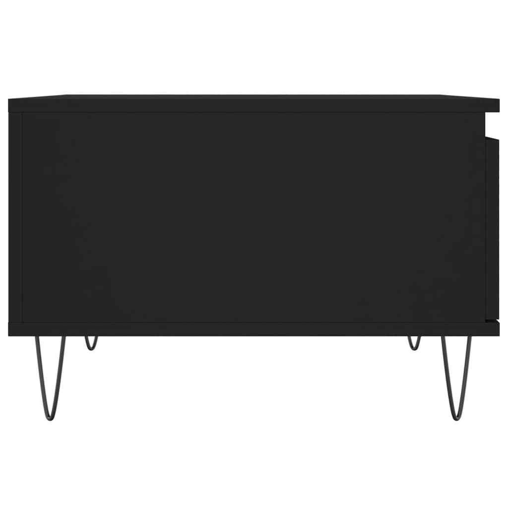 Coffee table, black, 55x55x36.5 cm, processed wood