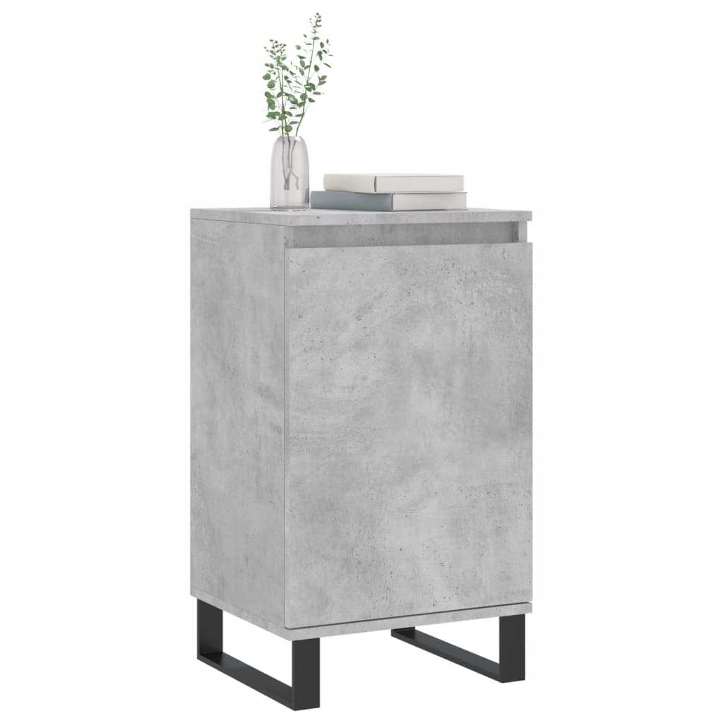 Dulap, gri beton, 40x35x70 cm, lemn prelucrat