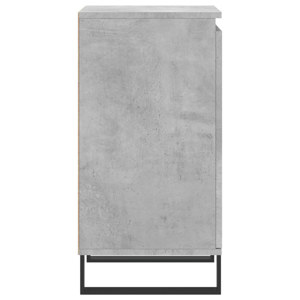 Dulap, gri beton, 40x35x70 cm, lemn prelucrat