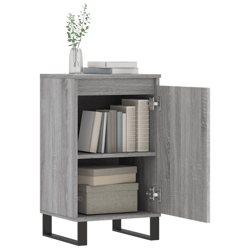Sideboards, 2 pcs., sonoma gray, 40x35x70 cm, processed wood