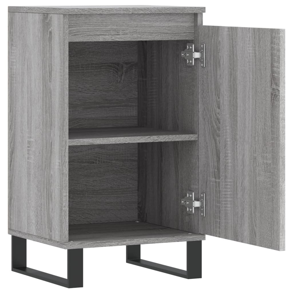 Sideboards, 2 pcs., sonoma gray, 40x35x70 cm, processed wood