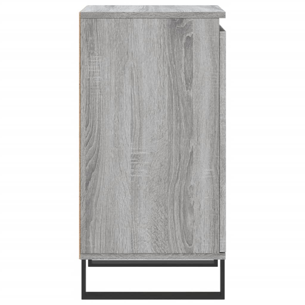 Sideboards, 2 pcs., sonoma gray, 40x35x70 cm, processed wood