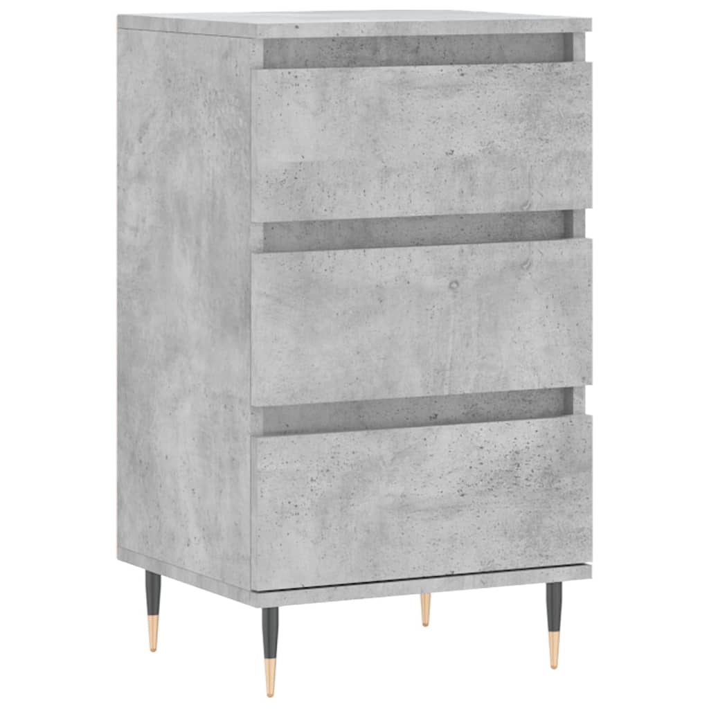 Dulap, gri beton, 40x35x70 cm, lemn prelucrat