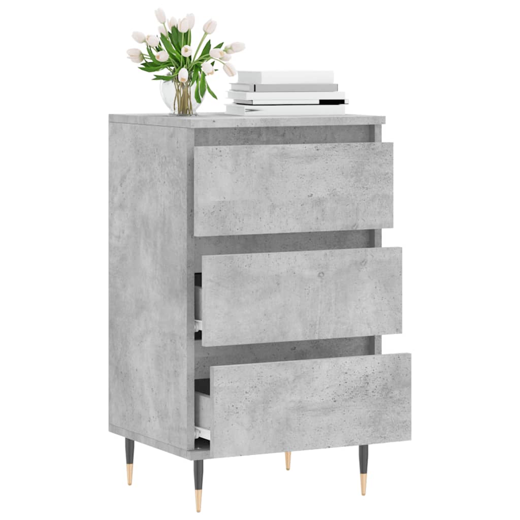 Dulap, gri beton, 40x35x70 cm, lemn prelucrat
