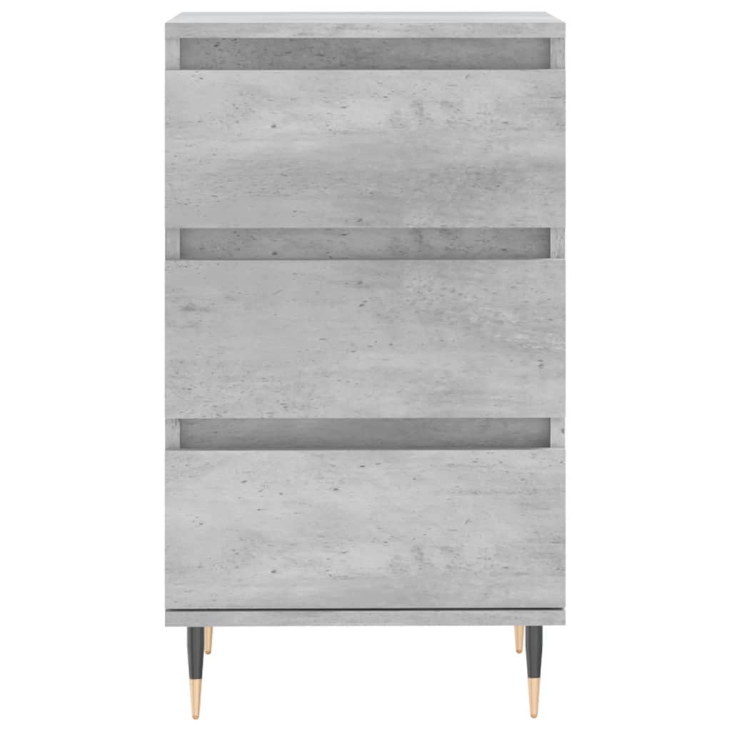 Dulap, gri beton, 40x35x70 cm, lemn prelucrat