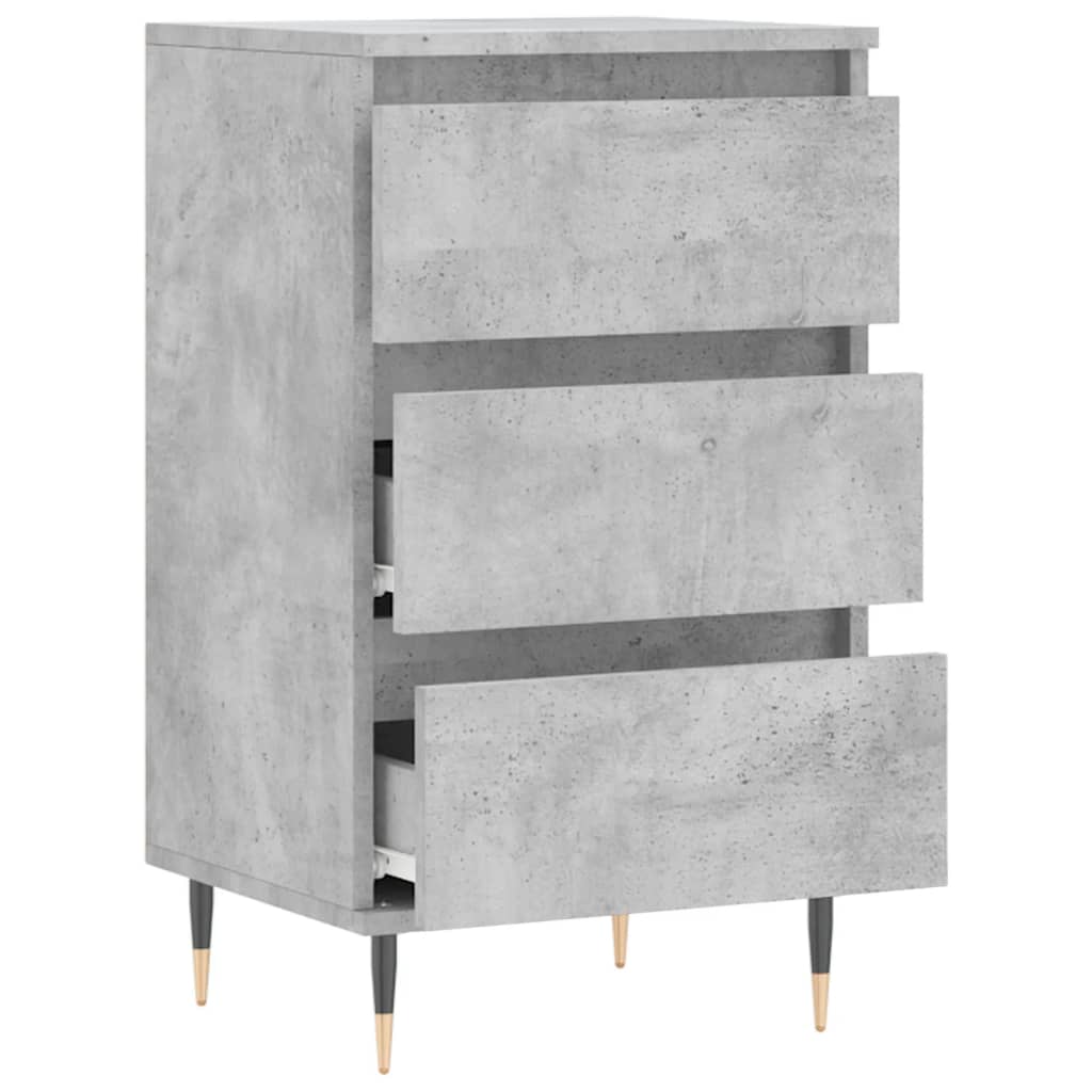 Dulap, gri beton, 40x35x70 cm, lemn prelucrat