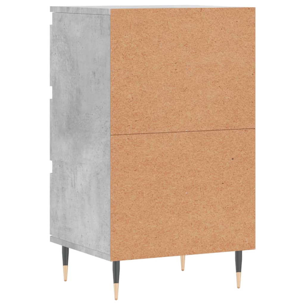 Dulap, gri beton, 40x35x70 cm, lemn prelucrat
