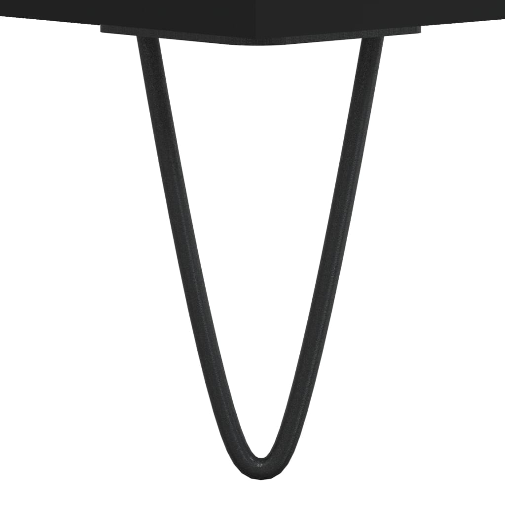 Sideboard, black, 40x35x70 cm, processed wood