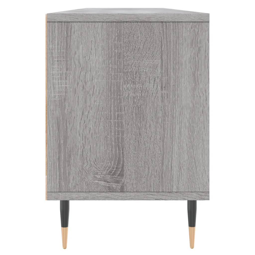Comodă TV, gri sonoma, 150x30x44,5 cm, lemn prelucrat