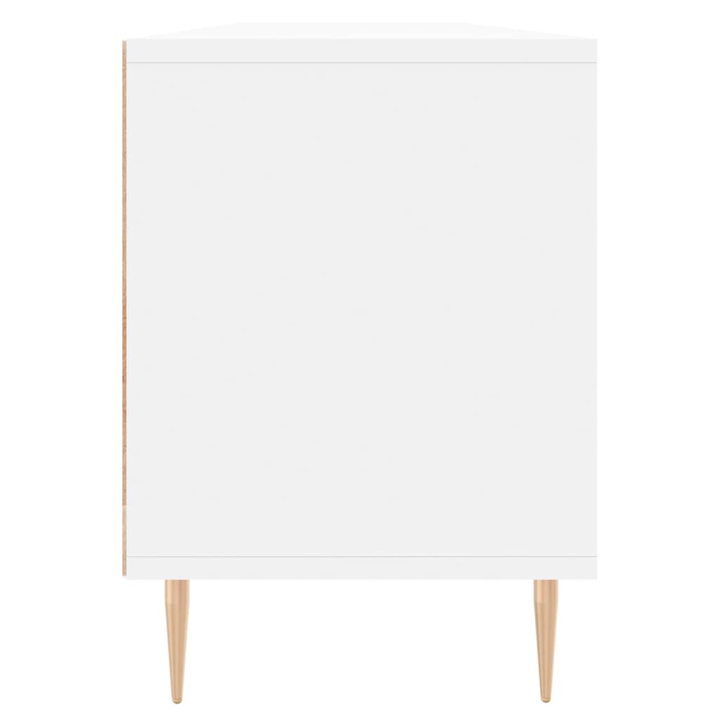 Comodă TV, alb, 150x30x44,5 cm, lemn prelucrat