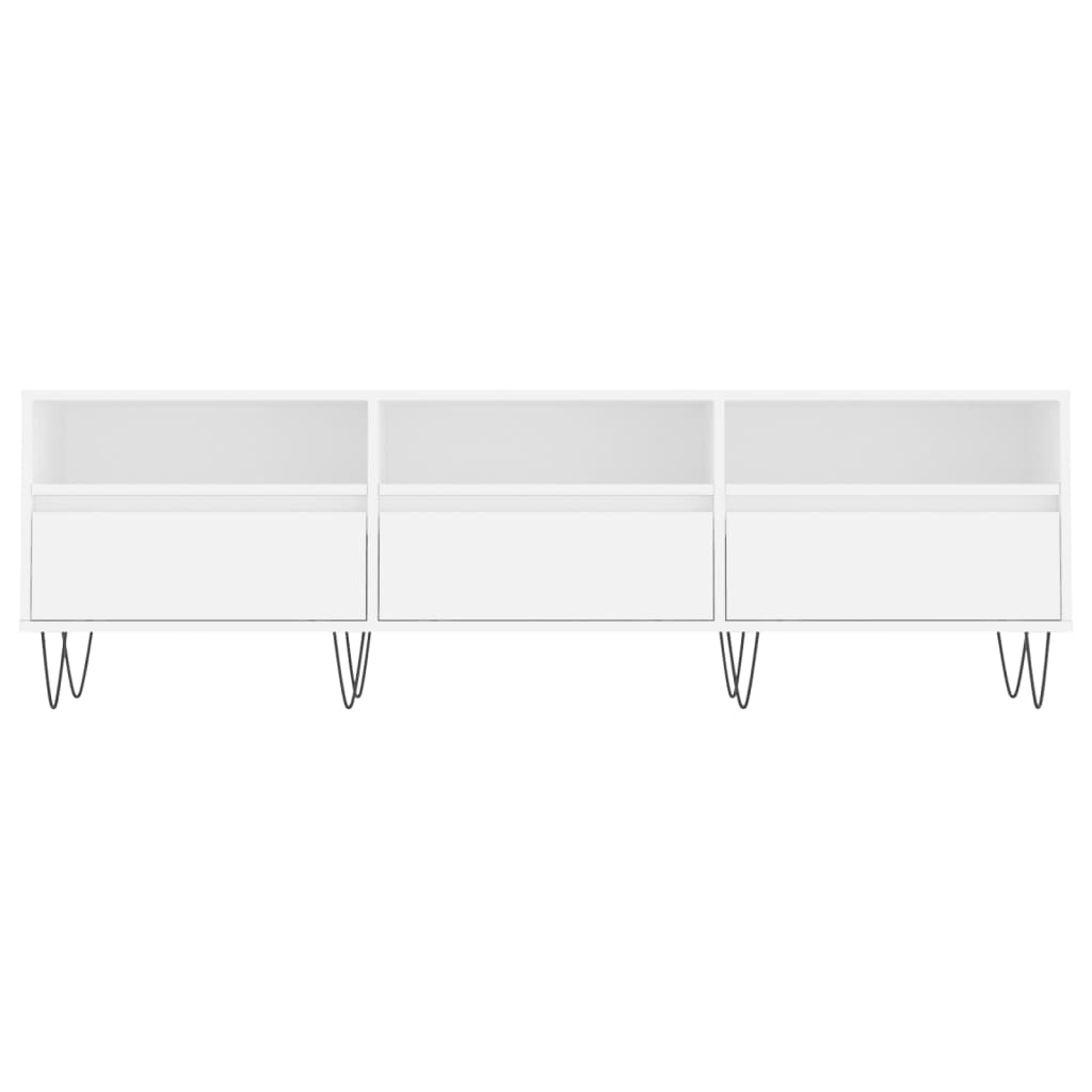 Comodă TV, alb, 150x30x44,5 cm, lemn prelucrat