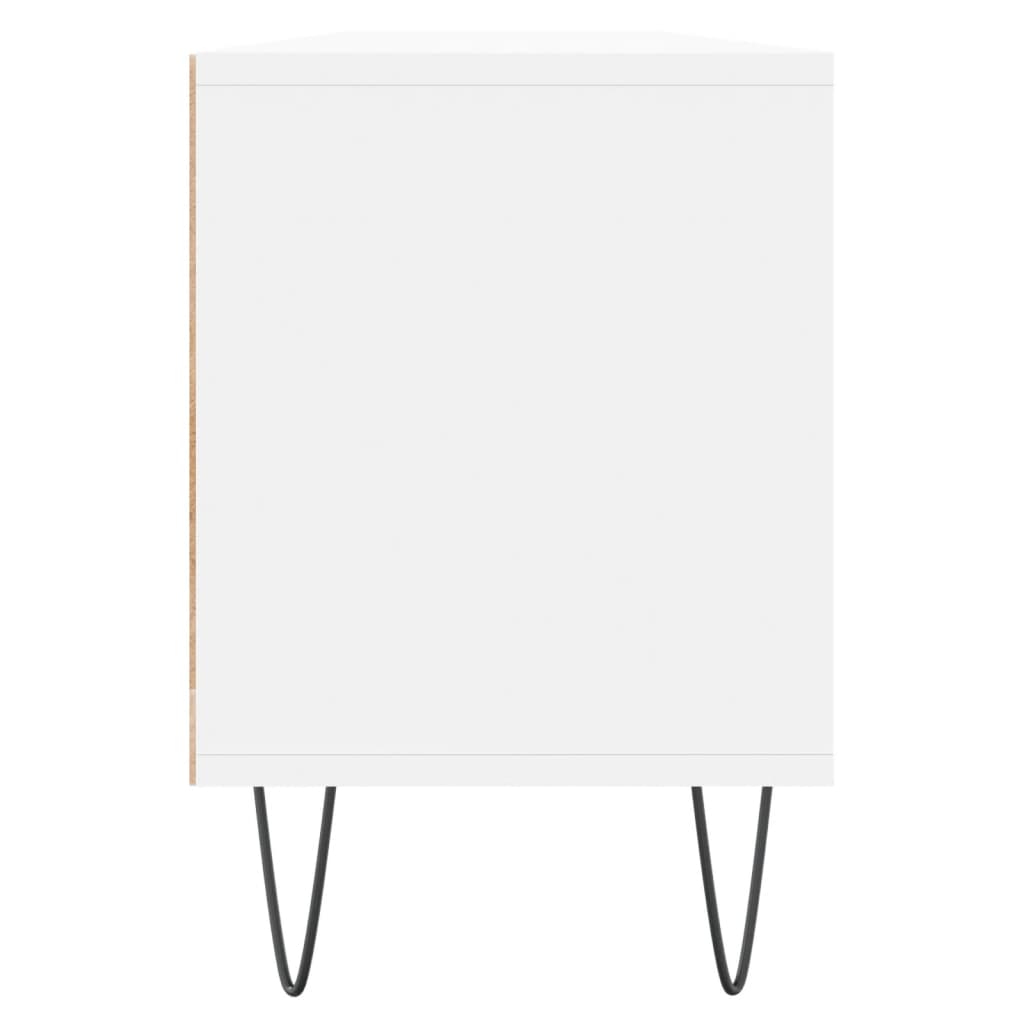 Comodă TV, alb, 150x30x44,5 cm, lemn prelucrat