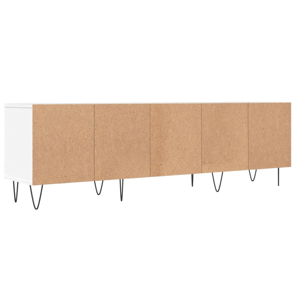 Comodă TV, alb, 150x30x44,5 cm, lemn prelucrat