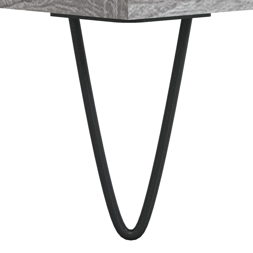 Comodă TV, gri sonoma, 150x30x44,5 cm, lemn prelucrat
