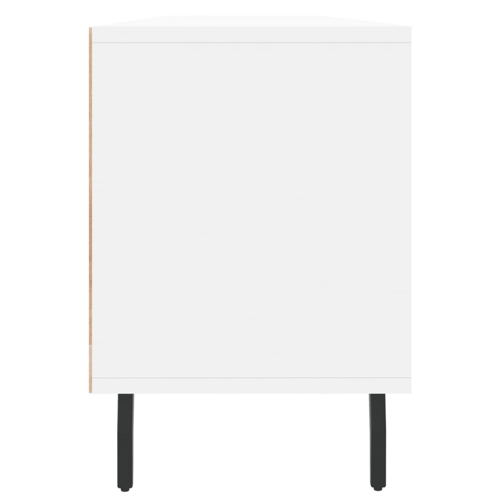 Comodă TV, alb, 150x30x44,5 cm, lemn prelucrat