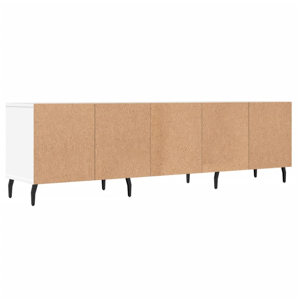 Comodă TV, alb, 150x30x44,5 cm, lemn prelucrat