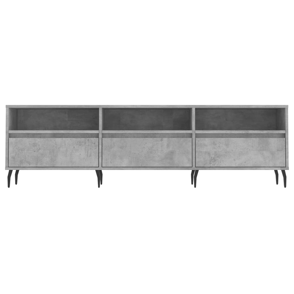 TV sideboard, concrete grey, 150x30x44.5 cm, processed wood