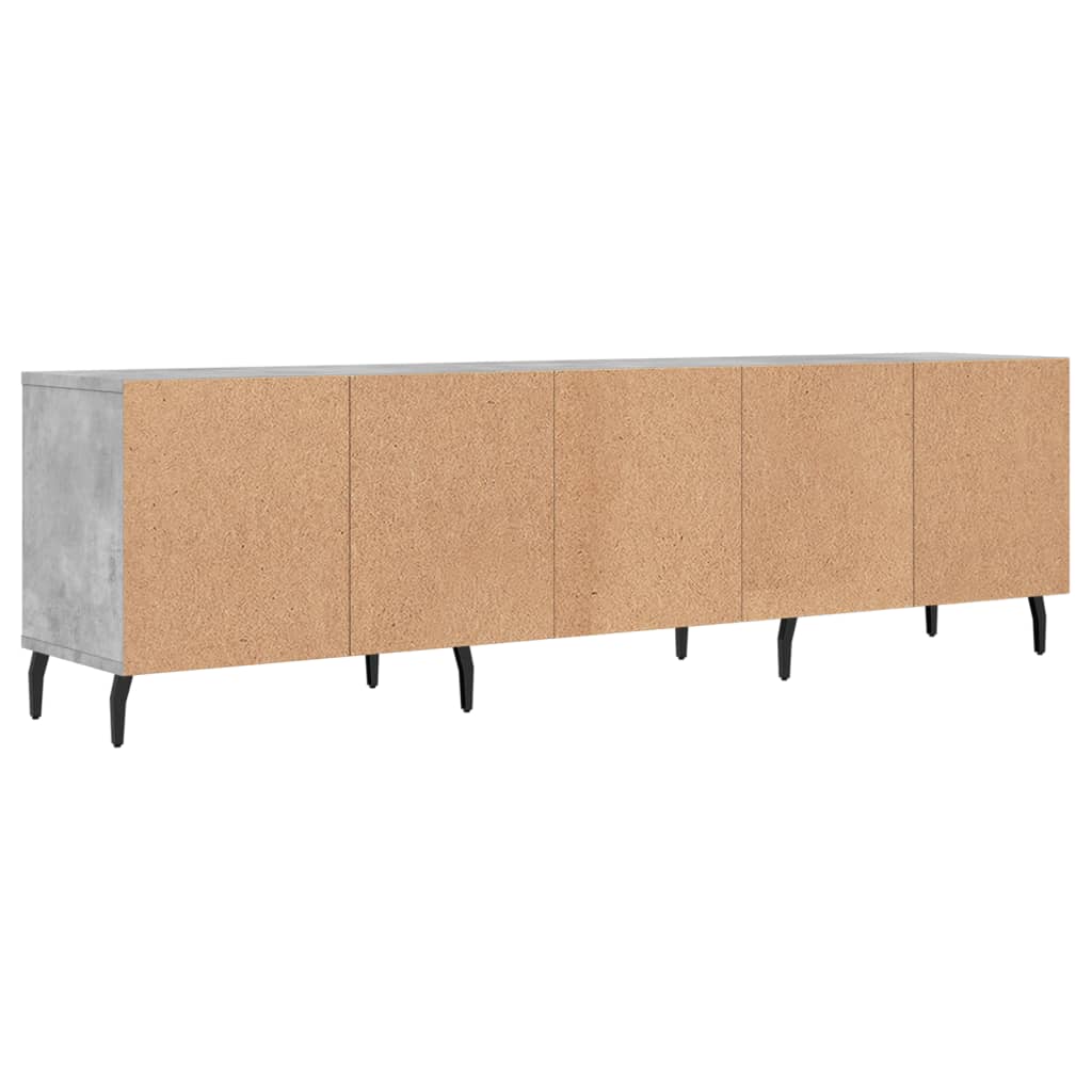 TV sideboard, concrete grey, 150x30x44.5 cm, processed wood