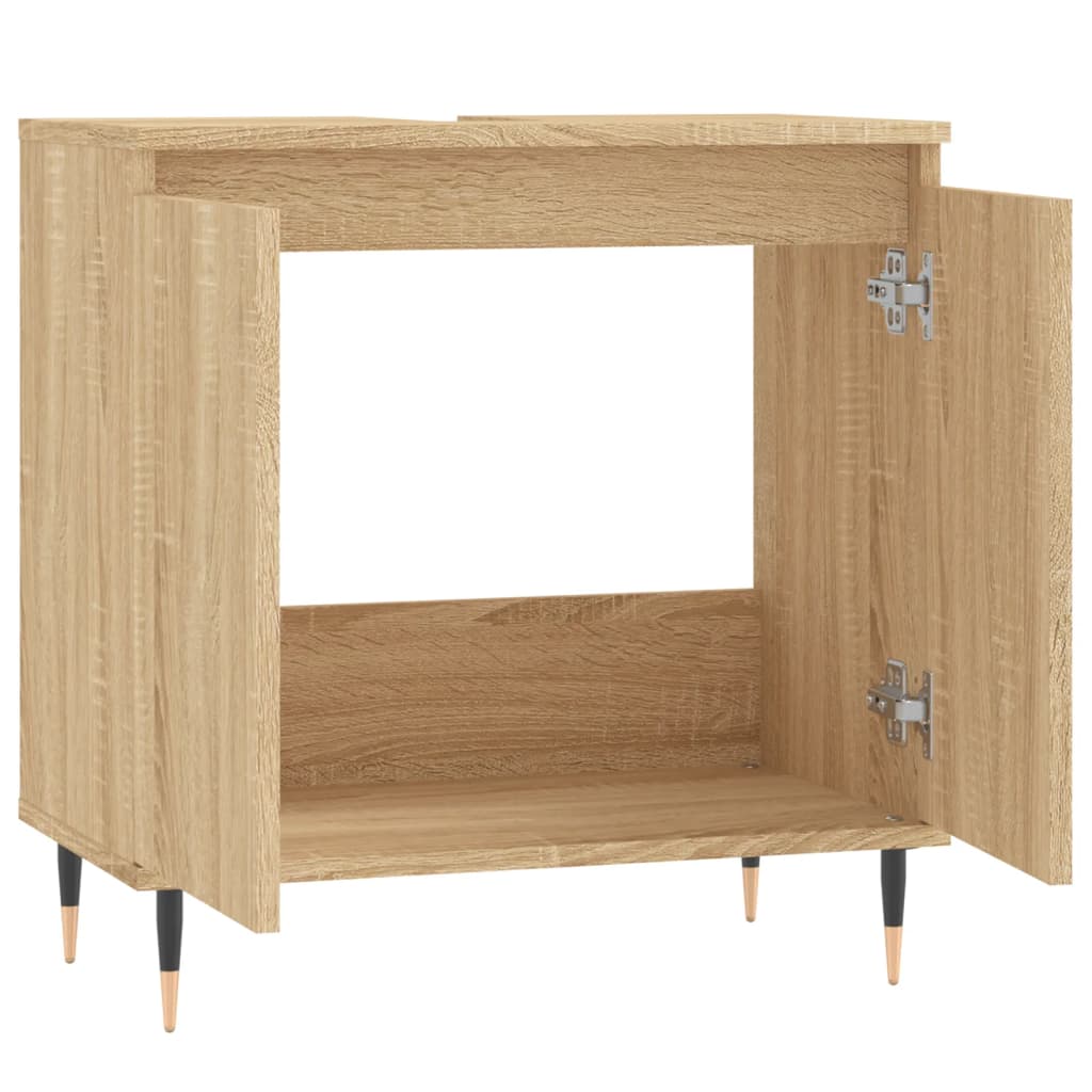 Dulap de baie, stejar sonoma, 58x33x60 cm, lemn prelucrat