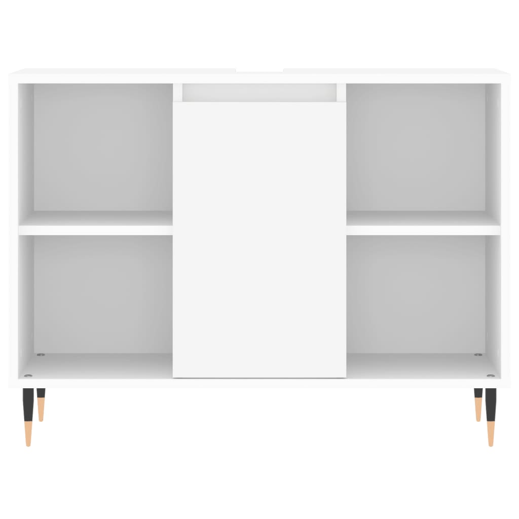 Dulap pentru baie, alb, 80x33x60 cm, lemn compozit